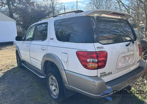 2002 Toyota Sequoia Sr5 V8 from USA, damaged, VIN 5TDZT34A82S090937